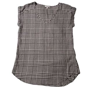 Express Black and White Casual Top Medium EUC